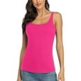 thumbnail image 2 of ANFERRY Womens Tank Top with Shelf Bra Basic Cotton Adjustable Straps Camisoles, 2 of 7