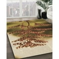 thumbnail image 3 of Ahgly Company Machine Washable Indoor Square Transitional Dark Bronze Brown Area Rugs, 6' Square, 3 of 7