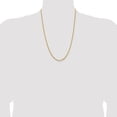 thumbnail image 4 of 14K Yellow Gold Byzantine Chain Styles Necklace 24 inch 2 mm with Lobster Clasp, 4 of 4