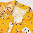 thumbnail image 5 of TGPMGRZ Ladies Halloween Pajamas Elegant Button Down Shirts Relaxed Fit Shorts Halloween Couple Pajamas, 5 of 9