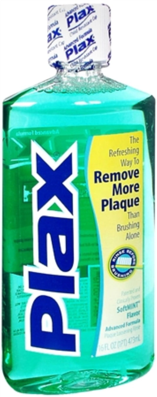 Plax Dental Rinse Soft Mint 16 oz (Pack of 6)