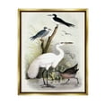 thumbnail image 4 of Stupell Industries Varied Crane Birds Gathered Riverbank Stream Botanicals Painting Metallic Gold Floating Framed Canvas Print Wall Art, Design by Piddix, 4 of 5