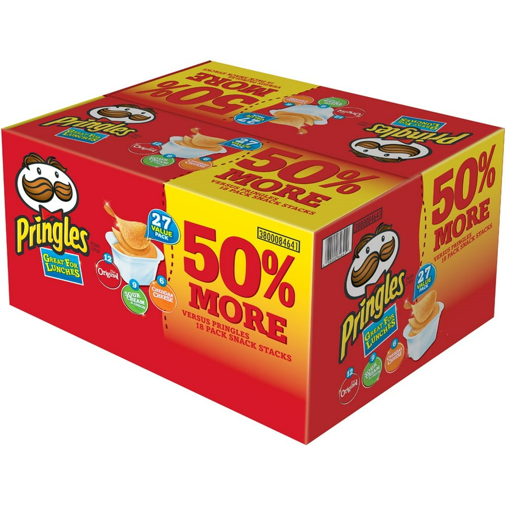 Pringles Original, Sour Cream & Onion, & Cheddar Cheese Potato Crisps