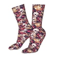thumbnail image 5 of KLL Skull record artist Print Womens Crew Socks Athletic Middle Tube Long Socks Novelty Socks Gifts For Men, 5 of 7