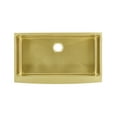 thumbnail image 3 of Rivage 36 x 21 Stainless Steel, Single Basin, Farmhouse Kitchen Sink with Apron in Gold, 3 of 8