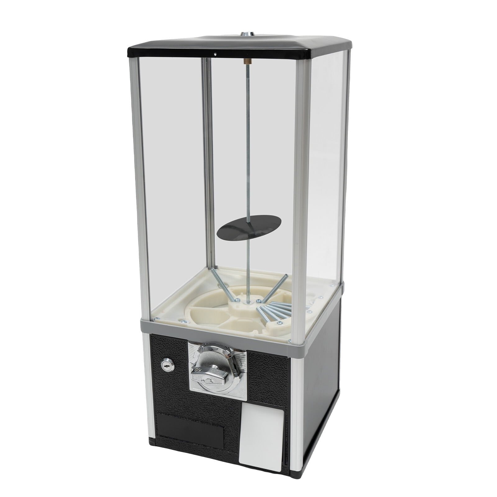 Gumball Machine Vending Coin Bank Vintage Candy Dispenser, Black