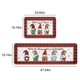thumbnail image 3 of Christmas Rug Christmas Kitchen Mats Set of 2, Christmas Decorations for Home Non Slip Backing Winter Holiday Kitchen Rug Kitchen Floor Mat Xmas 40x60+40x120cm, 3 of 6