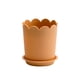 thumbnail image 1 of Maceta grande Naiovety con borde de pétalo naranja bandeja gruesa decoración de Jardín, 1 of 6