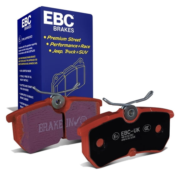 EBC Brakes Redstuff Premium Fast Street Pad For All Engine Sizes Fits select: 2000-2007 FORD FOCUS, 2013-2019 FORD FIESTA