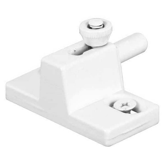 Diecast, White, Anti-Lift Sliding Door Bolt Lock