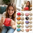 thumbnail image 2 of Dumpling Stress Ball Slow Rising Squishy Soft Squeeze Decompression Dough Fidget Toy with Steamer, Random Color, 2 of 6