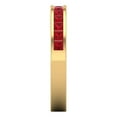 thumbnail image 4 of 0.84 ct Brilliant Princess Cut Simulated Ruby 18K Yellow Gold Stackable Band SZ 4.75, 4 of 6
