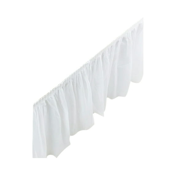 UDIYO Eye-catching Table Skirt Washable PEVA Decorative Waterproof Desk Dress Cover for Home
