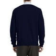 thumbnail image 4 of Kallspin Men’s Wool Blend Relaxed Fit V-Neck Long Sleeve Pullover Sweaters(Navy Blue, 3X-Large,Tall), 4 of 10