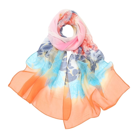 QASIEATN Silk Scarves for Women Fashion Scarves for Women Lightweight Elegant Scarf Shawls Summer Spring Trendy Clothing Accessories