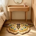 thumbnail image 7 of AYktou Butterfly Shaped Area Rug, 39.4×23.6 Inch Imitation Fleece Soft Non-Slip Doormat Absorbent Bath Mat Backing Foot Pad Warmth Carpet Rugs for Living Room Bedroom Inside Home Under Table & Bed, 7 of 7