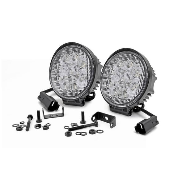 Rough Country 4" LED Round Offroad Lights | Pair - 70804