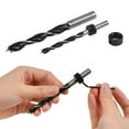thumbnail image 3 of Juego de brocas para espigas y plantilla para agujeros de bolsillo de 15°, kit de guía para carpintería de 14 piezas para perforar agujeros en ángulo con precisión, 3 of 5