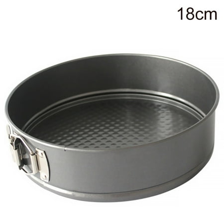 

Marveadise Baking Cake Pan Round Bread Mold with Removable Bottom Buckle Quick-Release Non-Stick Coating 18cm