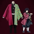 thumbnail image 1 of Disfraz de Cosplay de animación Demon Slayer para niños, conjunto de traje de Tanjirou Nezuko -autoeuro, 1 of 4