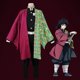 thumbnail image 1 of Disfraz de Cosplay de animación Demon Slayer para niños, conjunto de traje de Tanjirou Nezuko -autoeuro, 1 of 5