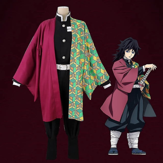 Disfraz de Cosplay de animación Demon Slayer para niños, conjunto de traje de Tanjirou Nezuko -autoeuro