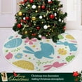 thumbnail image 6 of Easter Eggs Bunny Tree Skirt 36 in Rabbits Peeps Egg Christmas Tree Skirt Floral Flowers Xmas Tree Skirts Stand Mat Easter Holiday Party Garden for Indoor Outdoor Home Office Ornaments, 6 of 6
