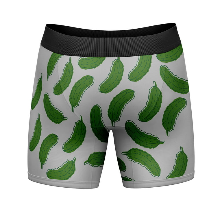 Mens Big Dill Boxer Briefs Funny Saying Pickle Quote Graphic Novelty Joke  Underwear For Guys 