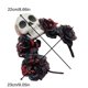 thumbnail image 3 of Halloween Bride Devil Lace Headband Dark Blood for Carnivals Party Handmade Gothic Party Costume Devil Headwear White, 3 of 4