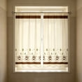 thumbnail image 5 of BUDAO00 2 Piece Kitchen Curtain Short Panels, Printed Cafe Curtain Set for Small Window, Sink, Cabinet, Living Room, Bathroom, Laundry Room and Home Decor, Home Decoration (C), 5 of 7