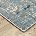 thumbnail image 3 of Oriental Weavers Easton Area Rug - 011E3 - 7'10" x 10'10" - in Blue/ Ivory - Modern Style, Stain Resistant, Family and Pet Friendly , Dining, Living Room Rug, 3 of 4