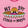 thumbnail image 4 of Inktastic My First Cinco De Mayo Sombrero and Mustache Boys or Girls Baby Bib, 4 of 4