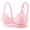 Pink, variant on Women's Gingham Print Wireless Thin Cup Bras Adjustable Slim Straps Breathable Side Support Lift Comfort Shaping Bralettes