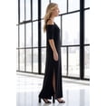 thumbnail image 6 of Roaman's Women's Plus Size Petite Plus Size Cold Shoulder Maxi Dress, 6 of 6