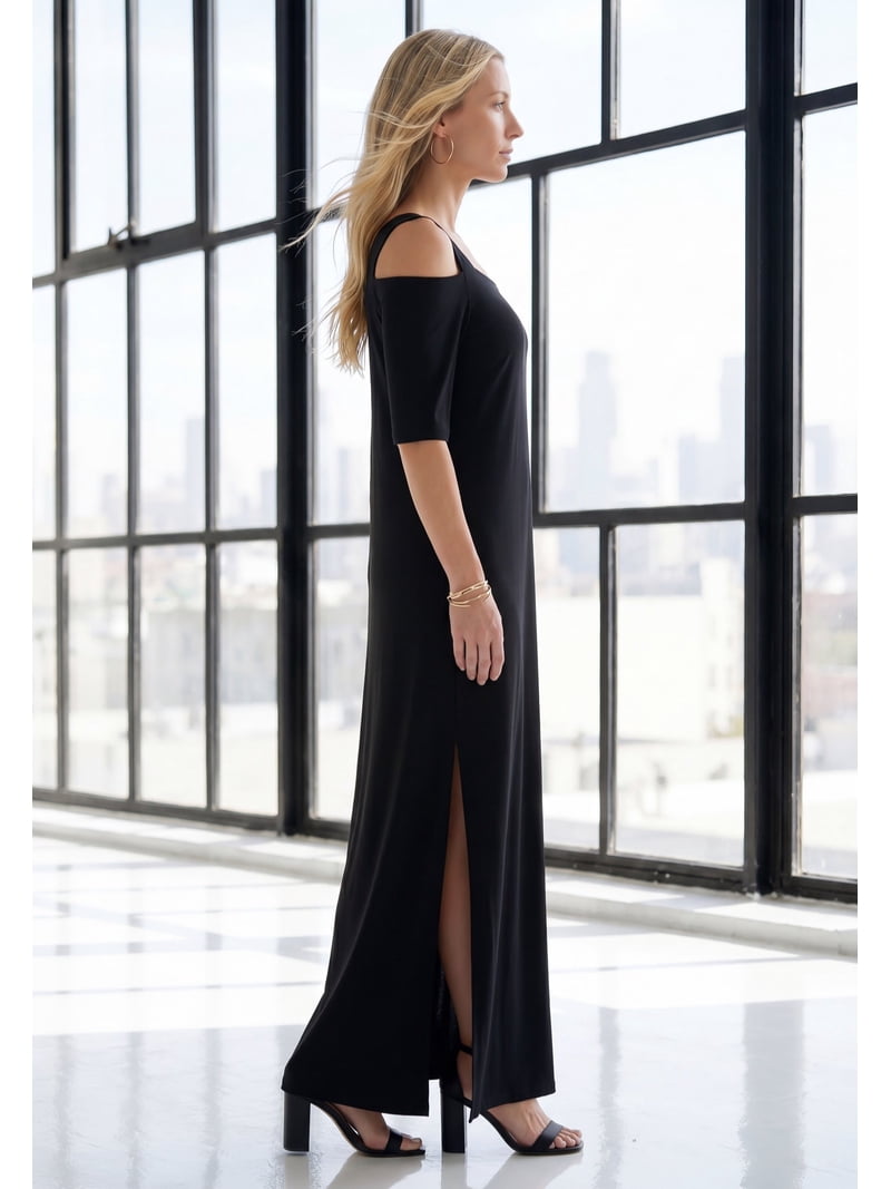 Roaman's Women's Plus Size Petite Plus Size Cold Shoulder Maxi Dress - Walmart.com Roaman's Women's Plus Size Petite Plus Size Cold Shoulder Maxi Dress - Walmart.com