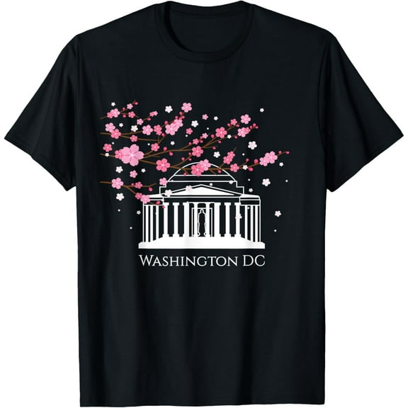 Jefferson Memorial Cherry Blossom Washington DC Sakura Shirt T-Shirt