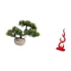 thumbnail image 5 of Árbol bonsái artificial,Bonsái artificial para decoración de escritorio o interior,Bonsái artificial,planta falsa en maceta.,Escultura abstracta de fuego,Estatua de arte abstracto,adorno, 5 of 8