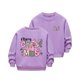 thumbnail image 2 of Cowsor Girls Sweatshirts Kids Cute Graphic Crewneck Pullover Tops Xmas Long Sleeve Holiday Shirts, 2 of 7