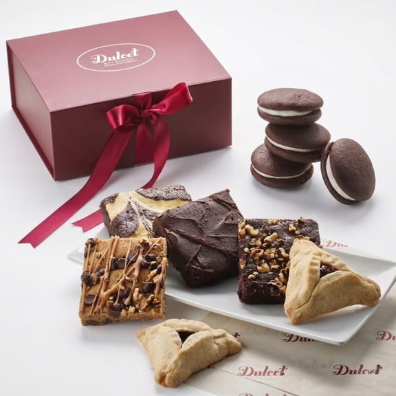 Dulcet Gift Baskets Thank You Bakery Gift Basket with Cookies, Whoopie Pies & Fudge Brownies for Friends, Clients, Coworkers & Neighbors