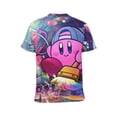thumbnail image 3 of Game Kirby Unisex Short Sleeve T Shirt Daily Novelty 3D Printed T-Shirts Soft Comfortable Tee Shirt Top For Men And Women, 3 of 7