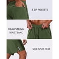 thumbnail image 5 of COOFANDY Men's Athletic Running Shorts Quick Dry 7" Workout Gym Short Lightweight Active Sport Short for Tennis Hiking, 5 of 6
