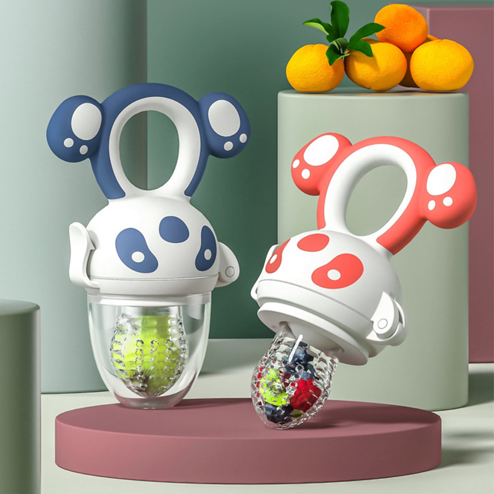 Honrane Baby Bite Pacifier Healthy Cartoon Pictures Portable Easy to