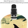 thumbnail image 4 of Square 2Pack PU Leather Whale Cruise Luggage Tag with Privacy Cover and Name ID Tag for Travel Handbags Backpacks Luggage Tags, 4 of 6