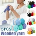 thumbnail image 2 of Cotton Yarn for Crocheting and Knitting, 5 Pack Crochet Yarn for Beginners with Easy-to-See Stitches, Cotton-Nylon Blend Yarn for Beginners，Handmade Yarn Ball Hand Knitted Yarn, 2 of 2