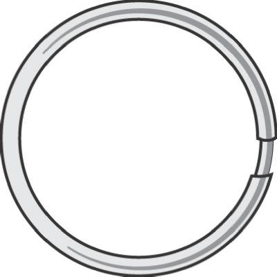 UPC 029069750084 product image for Hy-Ko KB108 Split Key Ring, 1-3/8 in, Tempered Steel | upcitemdb.com