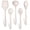 Khaki, variant on Walchoice Cooking Utensils Set, 5 PCS Kitchen Utensils Set for Cooking, Non-Stick & Heat Resistant Kitchen Tools Includes Soup Ladle, Slotted Spoon, Slotted Turner - Blue