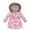 Pink, variant on Girls Fleece Jacket Zipper Sherpa Stand Collar Fuzzy Hooded Warm Winter Coat Kids Checkered Windbreaker Outerwear Cropped Jackets Juniors