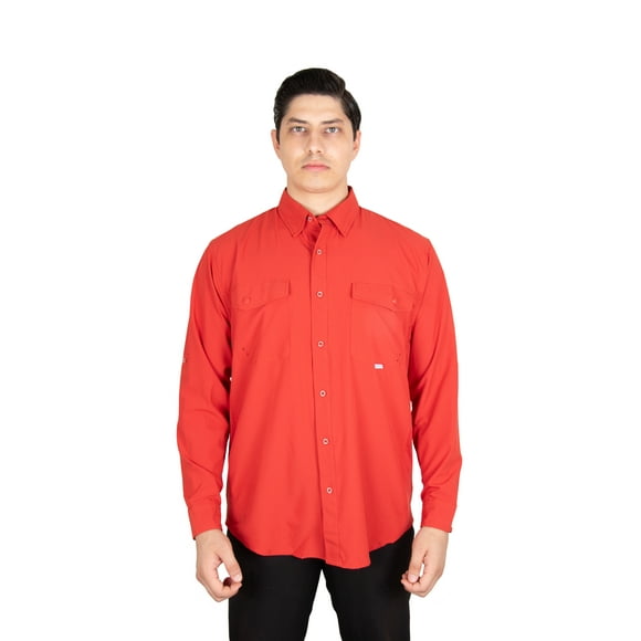 CAMISA NOMAD HARDWEAR PESCA ROJO XL
