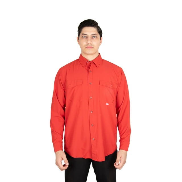 CAMISA NOMAD HARDWEAR PESCA ROJO XL