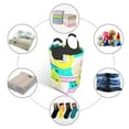 thumbnail image 3 of DouZhe 50L Rectangular Laundry Basket, Personalized Collage Prints Waterproof Foldable Laundry Hamper with Aluminum Handles, 3 of 6